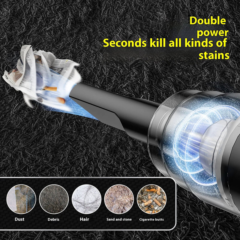 5000pa Small Handheld Car Vacuum Cleaner 120W Household Suitable For Cleaning Cars, Workshops, Computers,Decorations, Offices And Home