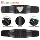 Sport Belt Comfort Anti-Skid Ergonomic Design Waist Spine Protection for Herniated Discs Sciatica Sports Injury Recovery with Lumbar Pad
