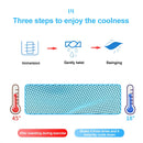 KALOAD 1pcs Portable Quick Drying Summer Cooling Towel with Round Silicone Box Soft Breathable Scarves for Sports Gym Running Yoga Fitness