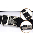 ENNIU 125cm Men's Tactical Nylon Belt Adjustable Luxury Eagle Metal Automatic Buckle Canvas Belts Casual Sports Belts