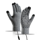TENGOO Winter Electric Heated Gloves USB Rechargeable Electric Heated Gloves Warm Gloves for Men Women Motorcycle Snowboard Cycling Unisex Hand Warmer Driving