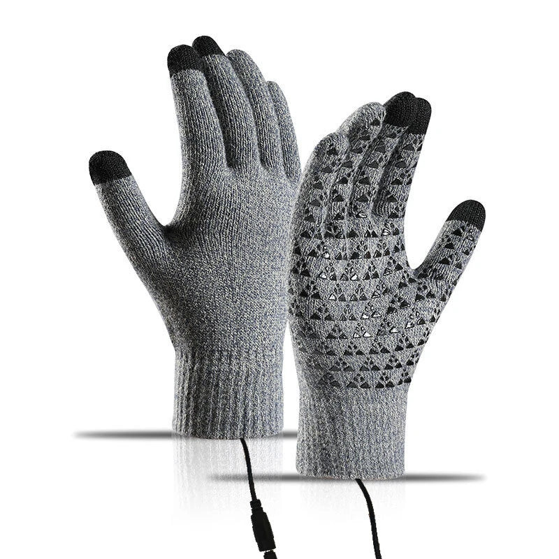 TENGOO Winter Electric Heated Gloves USB Rechargeable Electric Heated Gloves Warm Gloves for Men Women Motorcycle Snowboard Cycling Unisex Hand Warmer Driving