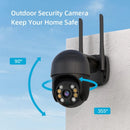 4MP/5MP/8MP Security WIFI PTZ Full HD Camera Night Vision AI Human Detections IP66 Waterproof Auto Tracking Two-way Audio Surveillance Camera EU Plug for Home Outdoor Security Monitoring