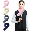 TENGOO 3 Gears Electric Heating Scarf for Men's and Women's Adjustable USB Rechargeable Winter Warm Neck Plush Collar Scarf Intelligent Hot Pack Cervical Spine Scarf