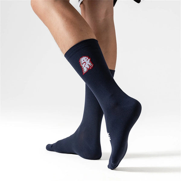 ROCKBROS Breathable Sweat-wicking Cycling Socks High Elastic Soft Comfy Knee-high Socks Outdoor Jogging Sports Socks