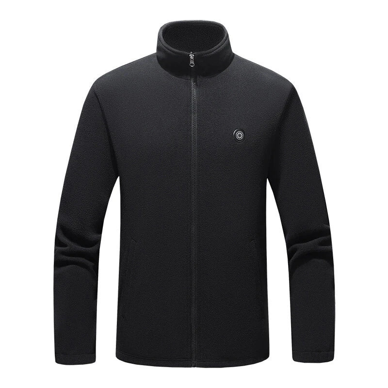TENGOO HJF-09 9 Heated Area Jacket Outdoor Fleece Coat USB Electric Heating Long Sleeves Heating Jacket Warm Winter Thermal Clothing