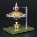 Assembly UFO Spin Suspension Steam Stirling Engine With Copper Boiler Educational Toys