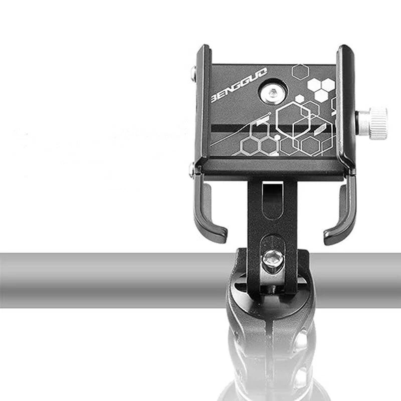 Bike Holder Aluminum Alloy 360 Adjustable Sturdy Anti-fall 0.2kg Lightweight Handlebar Holder for Motorcycle Bicycle Scooter Bracket