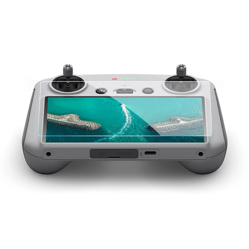 BRDRC RC / RC2 Remote Control Tempered Glass Protective HD AR Screen Enhancing Film Anti-Reflective Slim for DJI Mini 4 PRO / Mini 3 Controller