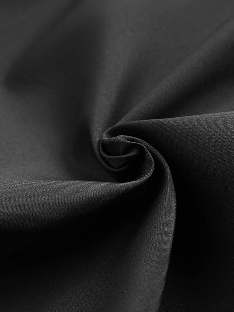 INCERUN Men Black Pant Fashion Casual Loose Fit Irregular Pant Skirt Spring Summer Mens Elastic Black Streetwear Pants