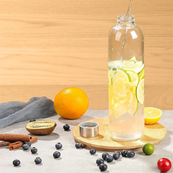 550ml Glass Drinking Bottle With Protection Sleeve, Reusable Lightweight Glass Cup With Cover Bag, Suitable For Outdoor Sports, Fitness, Camping