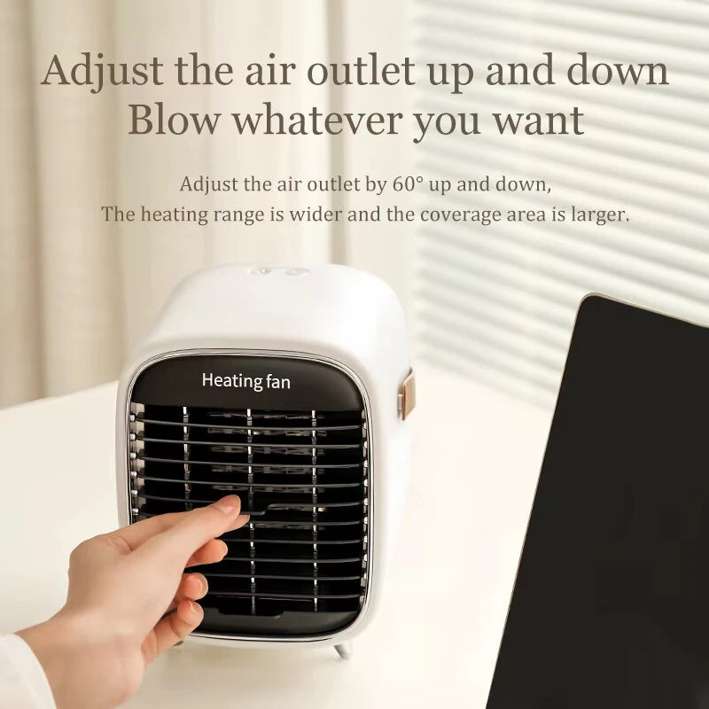 IPRee 900W PTC Ceramic Heater Home Electric Heating Fan, Safe Shutdown of Power Supply, Suitable for Desktop Winter Home Appliances