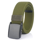 TUSHI 120cm Tactical Nylon Belt Adjustable Wear-resistant Lightweight Waist Belt Buckle Canvas Belt Casual Sports Belts for Outdoor Men Women