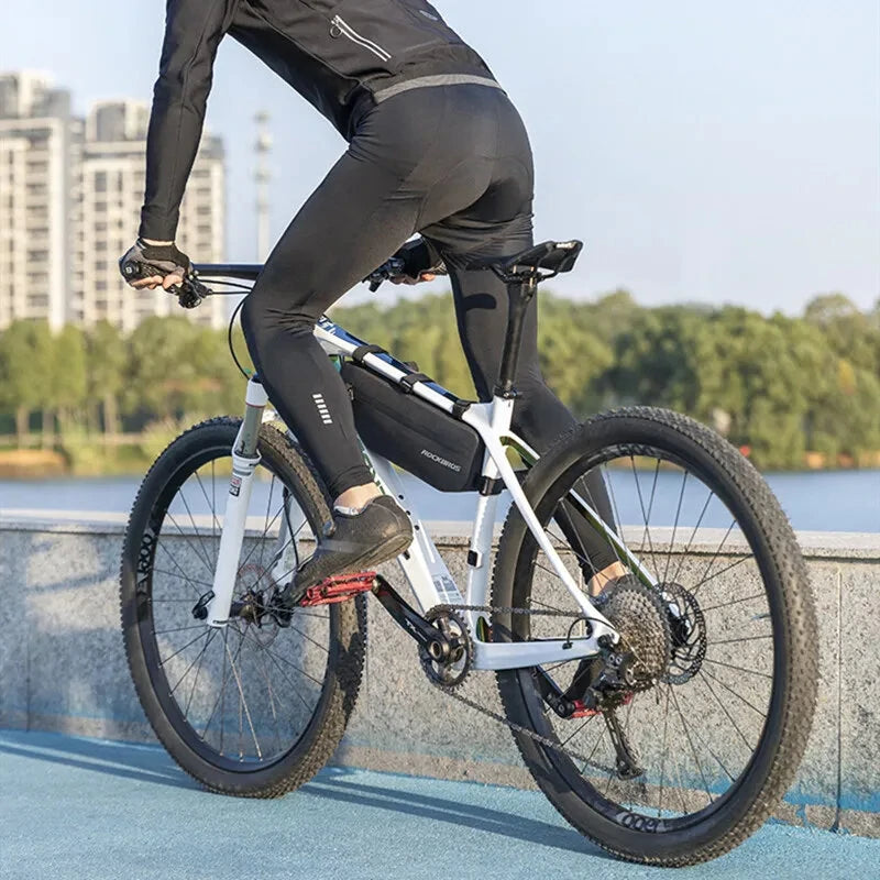 ROCKBROS Waterproof Bike Bag 3L Large Capacity Dirt-resistant Cycling Top Front Tube Frame Bag Bicycle Equipment for MTB Road Bicycle