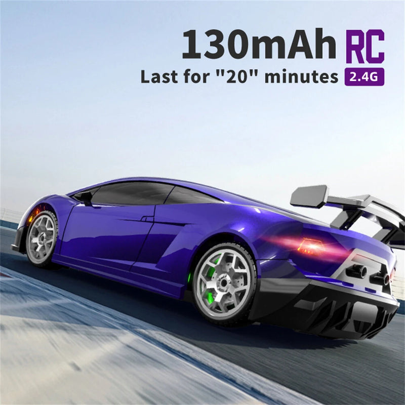 HBX 2198 RTR 1/43 2.4G 4WD Mini RC Car Gyro Race LED Light Full Proportional Remote Control High-Speed Motor On-Road Racing Micro Vehicle Model Boys Gifts Toys