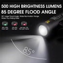 WEST BIKING 500LM 85 Floodlight Bicycle Front Light 5000mAh USB Rechargeable 200m Long-range Cycling Headlight Aluminium Alloy Bike Lamp