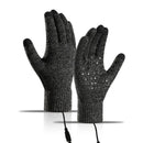 TENGOO Winter Electric Heated Gloves USB Rechargeable Electric Heated Gloves Warm Gloves for Men Women Motorcycle Snowboard Cycling Unisex Hand Warmer Driving