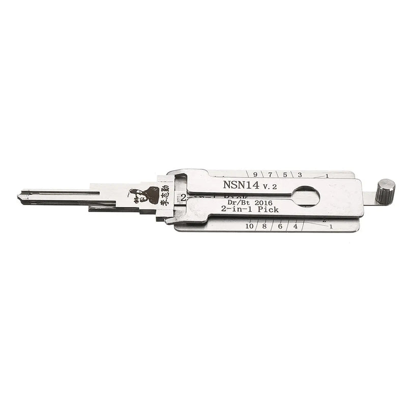 BSHAPPLUS NSN14 Dr/Bt 2 in 1 Car Door Lock Picks Decoder Unlock Tool Locksmith Tools