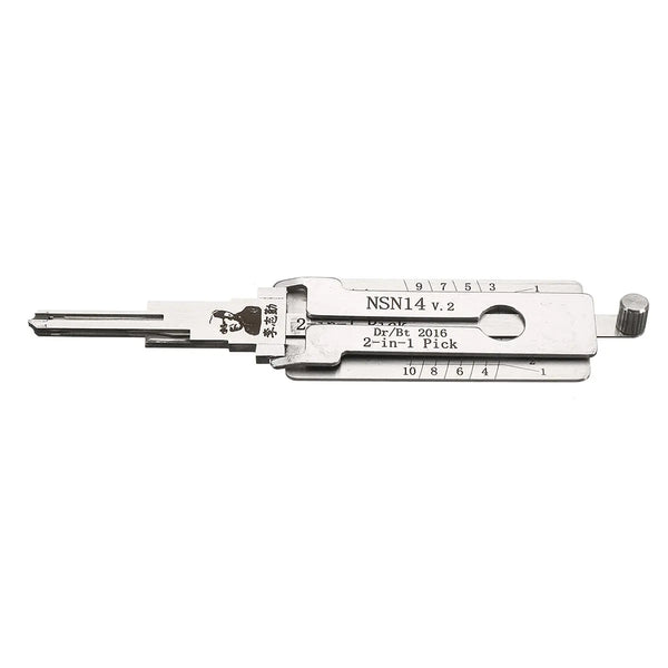 BSHAPPLUS NSN14 Dr/Bt 2 in 1 Car Door Lock Picks Decoder Unlock Tool Locksmith Tools