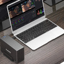 MAIWO 3.5'' HDD SATA RAID Storage Enclosure 5Gbps/10Gbps Dual Bay Hard Drive Docking Station to USB3.1 Type-C Gen2 with 4 Raid