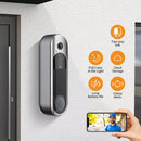 M65 WiFi Smart Video Doorbell HD AI Human Detect Two Way Audio Full Color Night Vision Wireless Outdoors Security Visual Doorbell