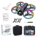 XKJ K200 MAX WiFi FPV with LCD Screen Controller HD Dual Camera Electrically Adjustable Optical Flow Hover Automatic Obstacle Avoidance Dazzling 7-Lights Circle Protection Brushless 2.4G 4CH 6-Axis Remote Control Toys RC Drone Quadcopter RTF