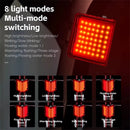 WEST BIKING 270 Curved Bicycle Taillights 8 Lighting Modes IP65 Waterproof Type-C Charging Warning Bike Rear Light for Night Riding Safety