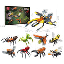 59083 JJ9098 JJ9099 6-in-1 / 8-in-1 Insect Model Building Block Assembly Kit Kid Christmas Gift