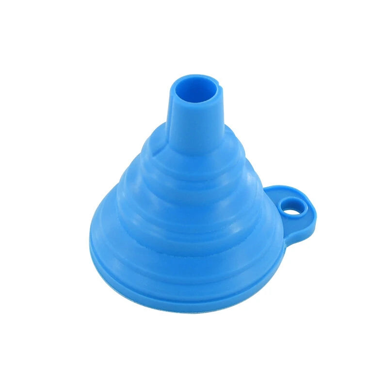 TWO TREES Collapsible Silicone Funnels and Stainless Steel Resin Filter Cups for Pouring Resin Back into Bottle