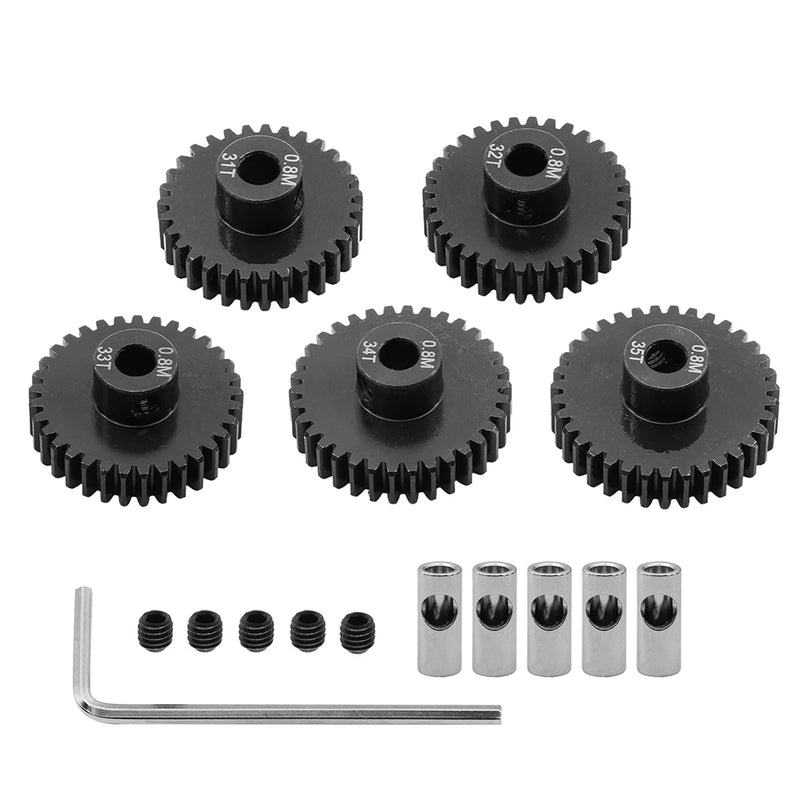 Short Truck Climbing Model RC Car Hardened Steel Gear 0.8 Module 5MM Inner Diameter Motor Gear Set Parts