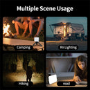 IPRee Outdoor Portable Tent Camping Light Built in Battery Large Capacity with Power Bank Intelligent Display Portable Hanging Light,Emergency Night