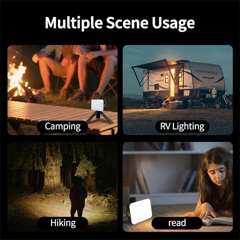 IPRee Outdoor Portable Tent Camping Light Built in Battery Large Capacity with Power Bank Intelligent Display Portable Hanging Light,Emergency Night