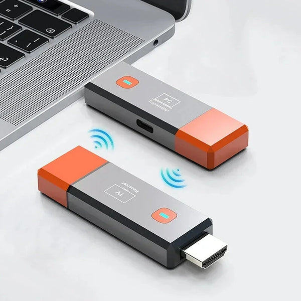 Bakeey 1080P Wireless HD Video Display Dongle Adapter Transmitter and Receiver Extender Kit TV Stick for Camera Laptop to Projector Monitor TV