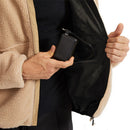 TENGOO HJ-04K 4 Heating Area Warm Comfortable Polar Fleece Stand Up Collar Zipper Jacket Casual Loose Coat