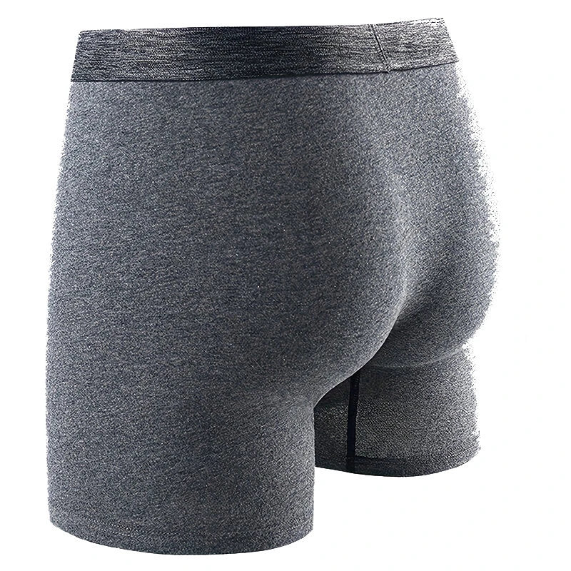 4pcs Cotton Long Style Men's Underwear Anti-wear Legs Comfortable Sports Boxer Briefs Set Anti-roll Hem Mid-waist Boxer Shorts Underwear Set