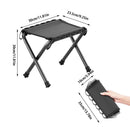 IPRee Outdoor Portable Folding Stool Oxford Cloth Folding Stool Nonslip Camping Stool Chair Waterproof Fishing Chair Picnic Seat Tools