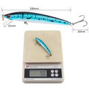 10PCS 9g 10cm Floating Fishing Lures Set Artificial Hard Fish Bait