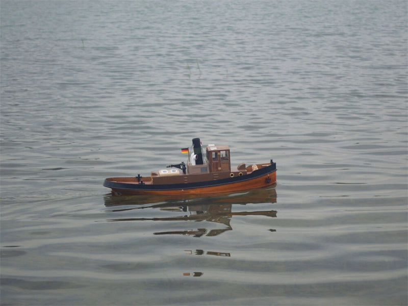 Tony Ray Aero Model 1/18 Mini 1930s Steam Tug Boat RC Ship DIY Full KIT Unassembled w/ Motor ESC Servo Micro Toys