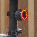 MEROCA Bicycle Rear Light USB Charging High Visibility Multifunction Flashing With Brake Sensor Tail Light MTB Road Bike Lamps