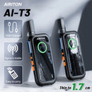 AIRITON AI-T3 Thin Walkie Talkie 1.7cm Easy Carry Pocket Radio Accept UHF400-470MHz USB Charging Long Range Ham Radio