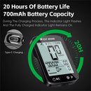 WEST BIKING XQ2 2.4'' GPS Wireless Bike Computer Auto Backlight IPX7 Waterproof Type-C Charge Speedometer for MTB Cycling