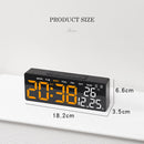 Multifunctional Clock Electronic Clock Simple LED Digital Clock USB Output Bedside Alarm Clock with 3 Level Adjustable Brightness