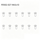 PD Racing TK10 EXB V3 Brushless 1/10 RC Car Parts Off-Road Tires Slide Bar Shaft Male Female Seat Assembly Hex Socket Screws Vehicles Models Spare Accessories PD861-014 PD861-016 PD861-199 PD502-027