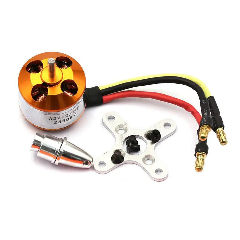 XXD A2212 2212 2450KV KV2450 Brushless Motor+HTIRC 40A ESC+5030 Prop Blade Propeller RC Power System Combo for RC Drone Airplane Support 2s-4s