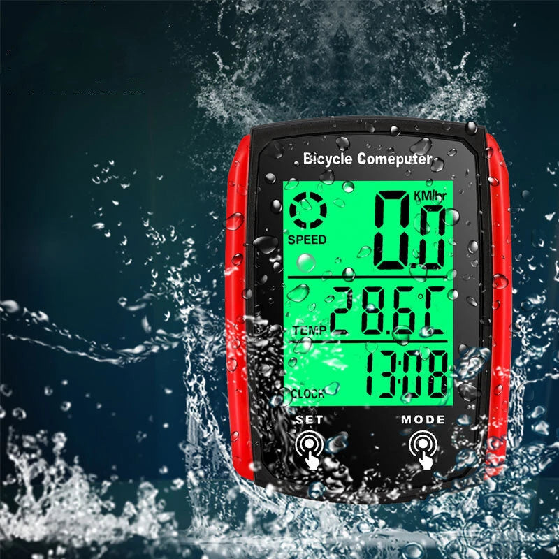 XANES Waterproof Bicycle Computer LCD Display Wired Speedometer Odometer Cycling Digital Bike Monitor