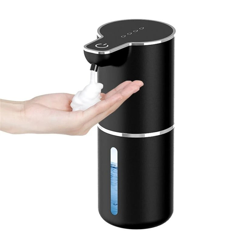 4 Level Automatic Soap Dispenser Touchless Foaming Soap Dispenser 350ML USB Rechargeable Electric Adjustable Foam Soap Dispenser