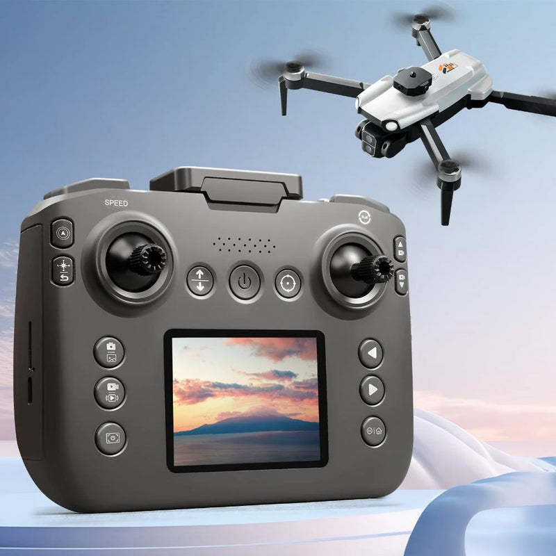 YLR/C S119 WiFi FPV with LCD Screen Controller HD Dual Camera Servo Gimbal 360 Obstacle Avoidance Brushless Foldable RC Drone Quadcopter RTF