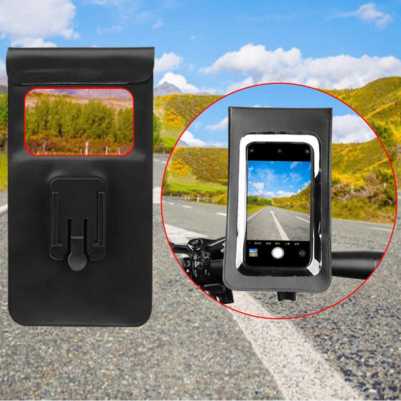 BENGGOU Waterproof Bicycle Phone Mount 360 Rotation Touch Screen Handlebar Phone Holder for MTB Bike Road Bike Cycling