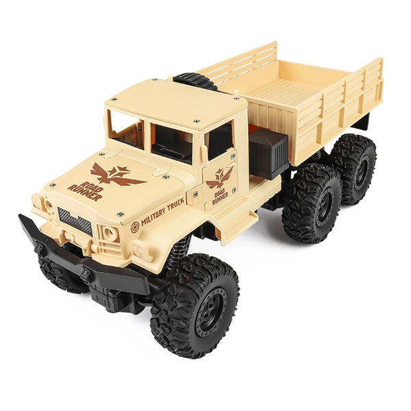 HENGRUI 553-07/08 RTR 1/16 2.4G 4WD RC Car Military Army Off-Road Truck Heavy Transport LED Light Alloy Body Remote Control Vehicles Models Toys