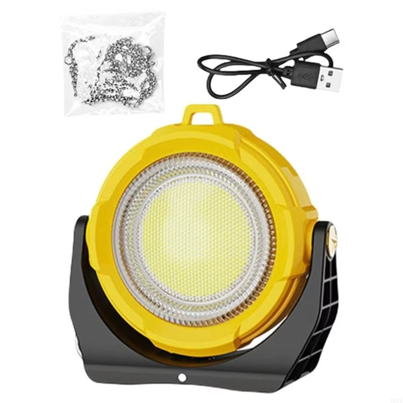 IPRee Portable LED Light USB Rechargeable Work Magnetic Light Solar Camping Light 3 Light Modes 4 Adjustable RGB Modes ABS Texture Suitable for Workshop Outdoor,Cars Repairing and Camping